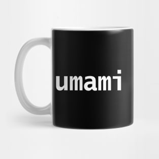 Umami Minimal Typography White Text Mug